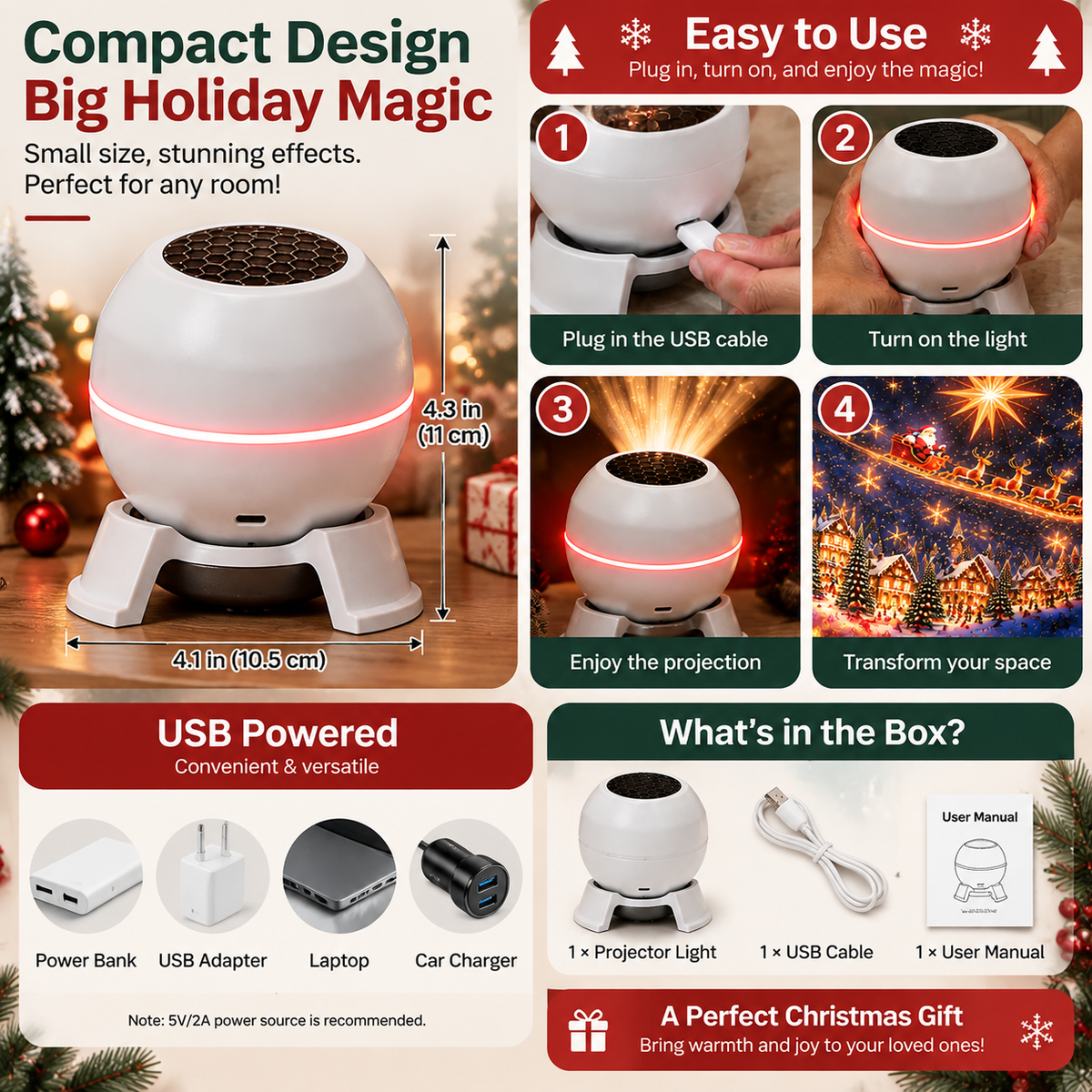Official U.S. Store | ๐
๐๐ Smart Holographic Projector โ HD Dynamic 5D