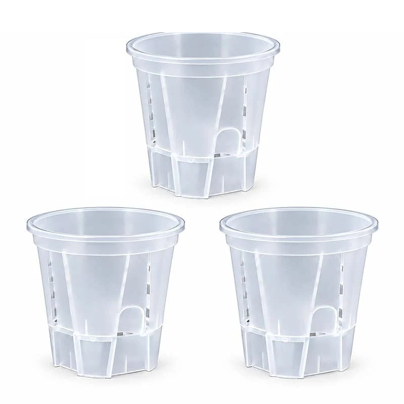 Self-Watering Plant Pots with Drainage – Indoor Planter Set with Water Reservoir, 7 Inch Set of 4 or 8 Inch Set of 3