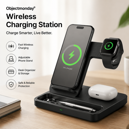 Objectmonday® Wireless Charging Station