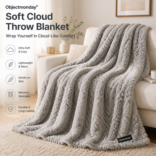 Objectmonday® Soft Cloud Throw Blanket