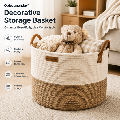 Objectmonday® Decorative Storage Basket