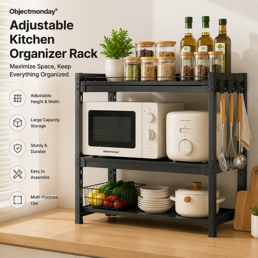 Objectmonday® Adjustable Kitchen Organizer Rack