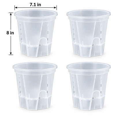 Self-Watering Plant Pots with Drainage – Indoor Planter Set with Water Reservoir, 7 Inch Set of 4 or 8 Inch Set of 3