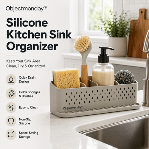 Objectmonday® Silicone Kitchen Sink Organizer