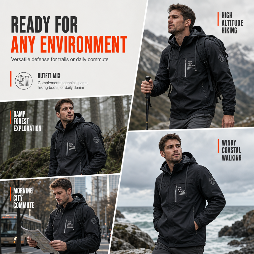⏳LAST DAY SALE ONLY $ 55.99!!🍁🧥 Men's Outdoor Windbreaker with Detachable Hood