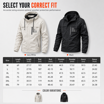 ⏳LAST DAY SALE ONLY $ 55.99!!🍁🧥 Men's Outdoor Windbreaker with Detachable Hood